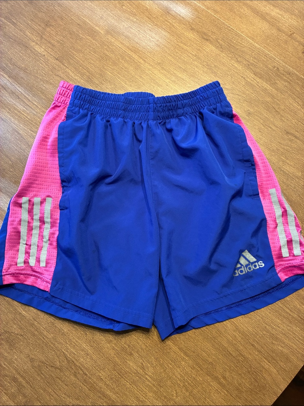 adidas Royal Blue Running Shorts with Drawstring